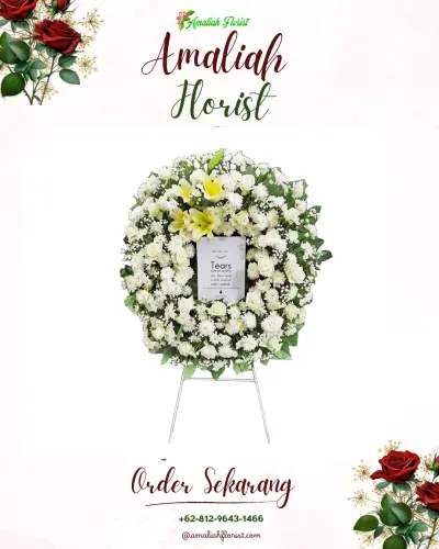 Krans Bunga Duka Cita di Landasan Ulin Tengah