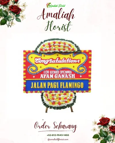 Bunga Papan Congratulation di Landasan Ulin Tengah